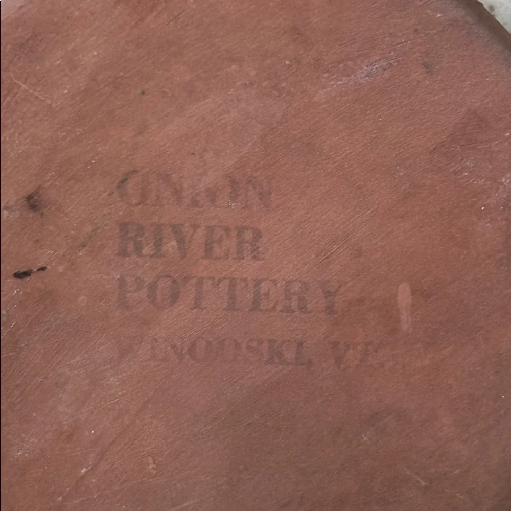 Onion River Pottery Speckled Ceramic Coffee Mug SONY Embossed Rustic Stoneware